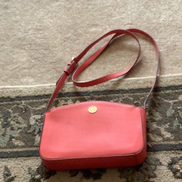 Cross body bags Coral color By ANNE KLEIN  gold details lots of zippers🌷🌷🌷 - Picture 1 of 11